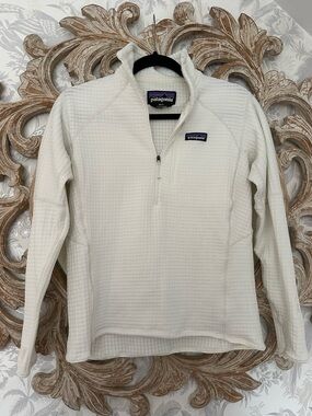 Patagonia R1 Women's Quarter-Zip Pullover - White